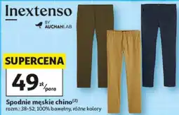 Auchan Spodnie męskie chino oferta