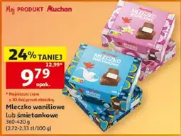Auchan Mleczko waniliowe lub śmietankowe oferta
