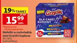 Auchan Wafelki w czekoladzie mini Grześki Gopłana oferta