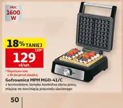 Auchan Gofrownica MPM MGO-41/C oferta