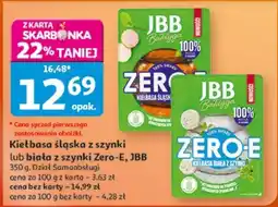 Auchan Kiełbasa śląska z szynki lub biała z szynki Zero-E, JBB oferta