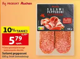 Auchan Salami pepperoni dojrzewające oferta