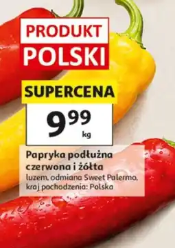 Auchan Papryka podłużna czerwona i żółta oferta