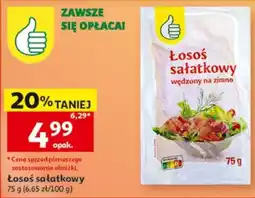 Auchan Łosoś sałatkowy wędzony na zimno oferta