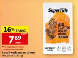 Auchan SuperFish Łosoś Atlantycki Wędzony w Dymie Dębowym oferta
