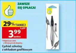 Auchan Cyrkiel szkolny z wkładem grafitowym oferta
