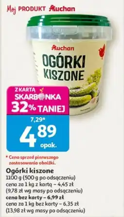 Auchan Ogórki kiszone oferta