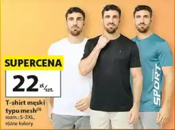 Auchan T-shirt męski typu mesh oferta
