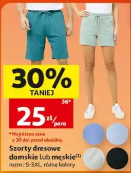 Auchan Szorty dresowe damskie lub męskie oferta
