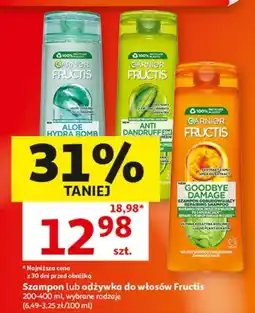 Auchan Szampon lub odżywka do włosów Fructis oferta