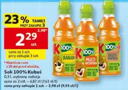 Auchan Sok 100% Kubuś oferta