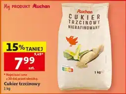 Auchan Cukier trzcinowy Nierafinowany Drobny oferta