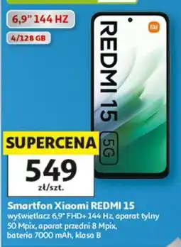Auchan Smartfon Xiaomi REDMI 15 oferta