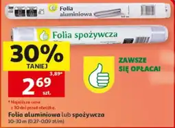 Auchan Folia aluminiowa lub spożywcza oferta