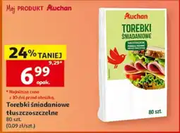 Auchan Torebki Śniadaniowe tłuszczoszczelne oferta