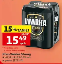 Auchan Piwo Warka Strong oferta