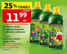 Auchan Biohumus nawóz do roślin kwitnących lub do roślin zielonych oferta
