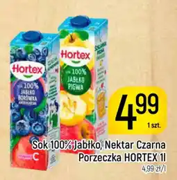 Delikatesy Piotruś Pan Sok 100% Jabłko, Nektar Czarna Porzeczka HORTEX oferta