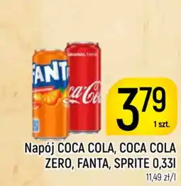 Delikatesy Piotruś Pan Napój COCA COLA, COCA COLA ZERO, FANTA, SPRITE oferta