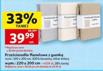 Prześcieradło Flanelowe z gumką