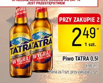 Delikatesy Piotruś Pan Piwo TATRA oferta
