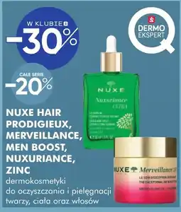 SuperPharm Nuxe Hair Prodigieux, Merveillance, Men Boost, Nuxuriance, Zinc oferta
