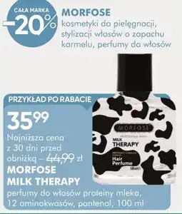 SuperPharm MORFOSE MILK THERAPY perfumy do włosów proteiny mleka oferta