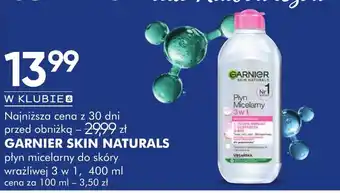 Garnier Skin Naturals Płyn Micelarny 3 w 1