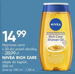 SuperPharm Nivea Rich Care olejek do kąpieli oferta