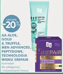 SuperPharm AA Aloe, gold & truffle, men advanced, peptydowe, technologia wieku 5repair oferta