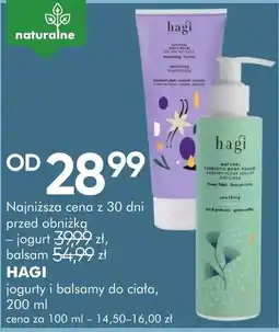 SuperPharm HAGI jogurty i balsamy do ciała oferta