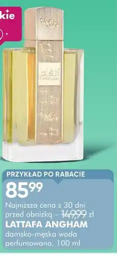 SuperPharm Lattafa Angham damsko-męska woda perfumowana oferta