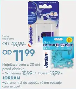 SuperPharm Wybielająca nici do zębów Jordan oferta