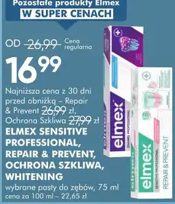 SuperPharm ELMEX SENSITIVE PROFESSIONAL, REPAIR & PREVENT, OCHRONA SZKLIWA, WHITENING oferta