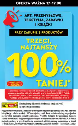 Biedronka ART. PRZEMYSŁOWE, TEKSTYLIA, ZABAWKI I KSIĄŻKI oferta