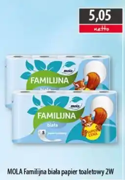 DUO-TES MOLA Familijna biała papier toaletowy oferta