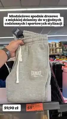 Biedronka Spodnie dresowe młodzieżowe Everlast oferta