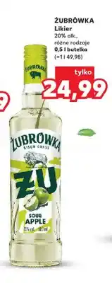 Kaufland Likier Żubrówka Sour Apple oferta