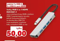 Kaufland Hub USB Setty 5 w 1 Hdmi oferta