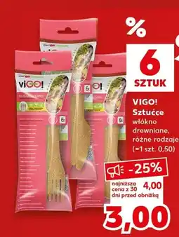Kaufland Sztućce z włókna drewnianego VIGO! oferta
