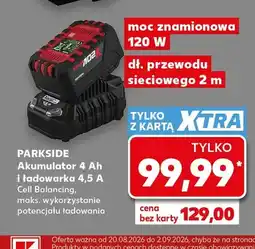 Kaufland Akumulator 4Ah i ładowarka 4,5A Parkside oferta
