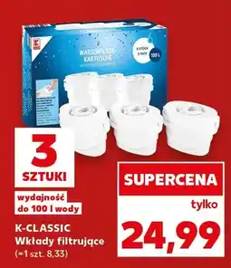 Kaufland Wkłady filtrujące K-Classic 3-pak oferta