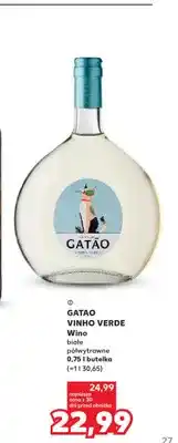 Kaufland Wino białe półwytrawne Gatão Vinho Verde oferta