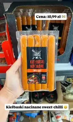 Biedronka Kiełbaski nacinane Czas na Grill Sweet-Chilli oferta