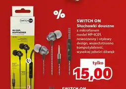 Kaufland Słuchawki douszne Switch On HP-IC01 oferta