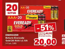 Kaufland Baterie Eveready Gold Energizer 20-pak Aaa oferta
