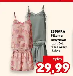 Kaufland Piżama satynowa damska Esmara oferta