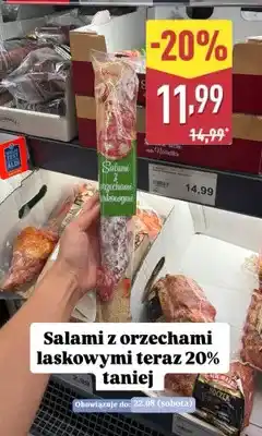 ALDI Salami z orzechami laskowymi Le Marsigny oferta