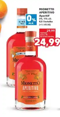 Kaufland Wino bezalkoholowe Aperitif bezalkoholowy Mionetto Aperitivo oferta