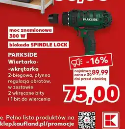 Kaufland Wiertarko-wkrętarka Parkside oferta